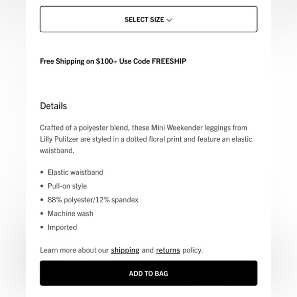 Lilly Pulitzer Girls Mini Weekender Leggings - Picture 6 of 11